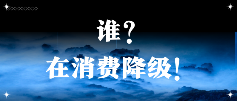 谁，在消费降级！